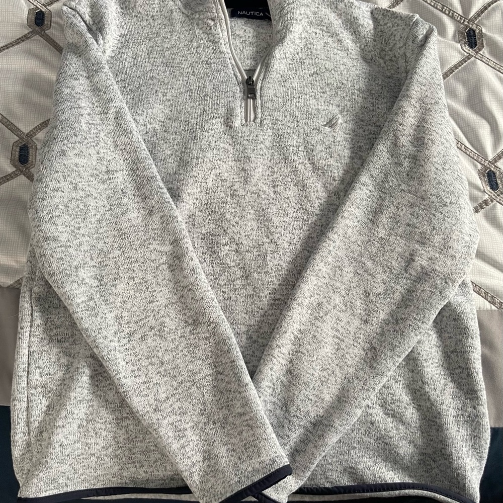 Nautica Men’s L 1/4 Fleece Pullover
